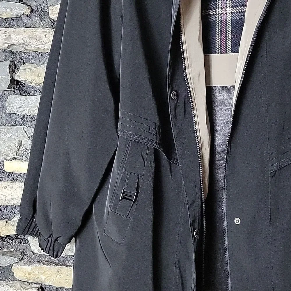 FS Limited Black Utility Jacket with Plaid Lining Size XL